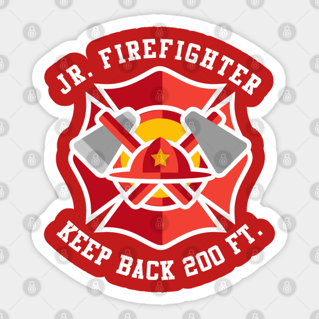 Jr Firefighter Sticker by Flippin' Sweet Gear